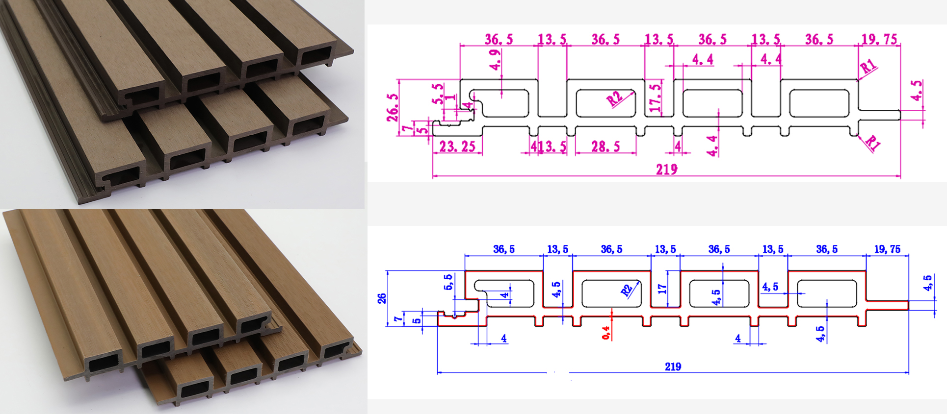 pain&eacute;is de parede 219*26 exteriores
