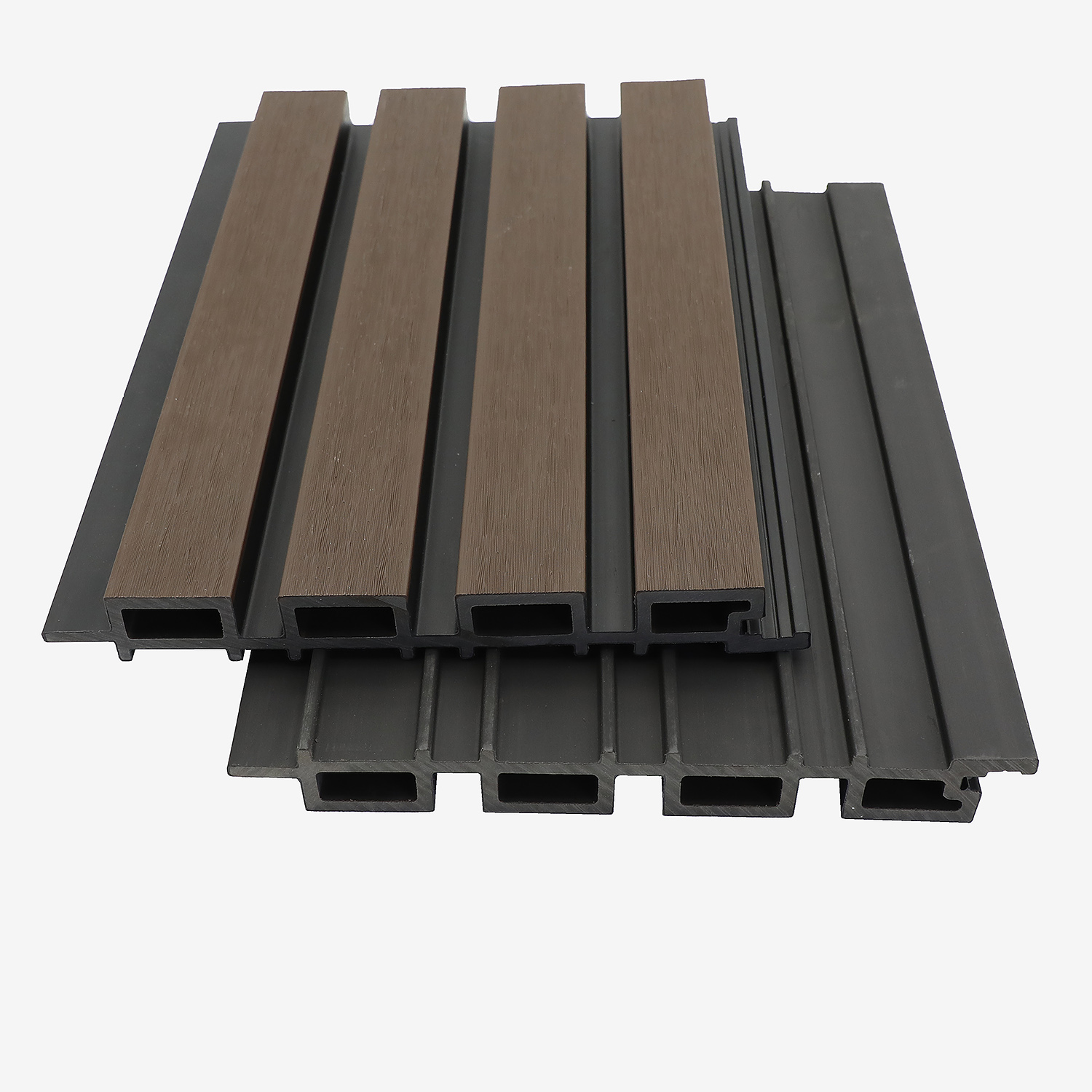 Painel de parede WPC de 2 cores resistente ao desbotamento