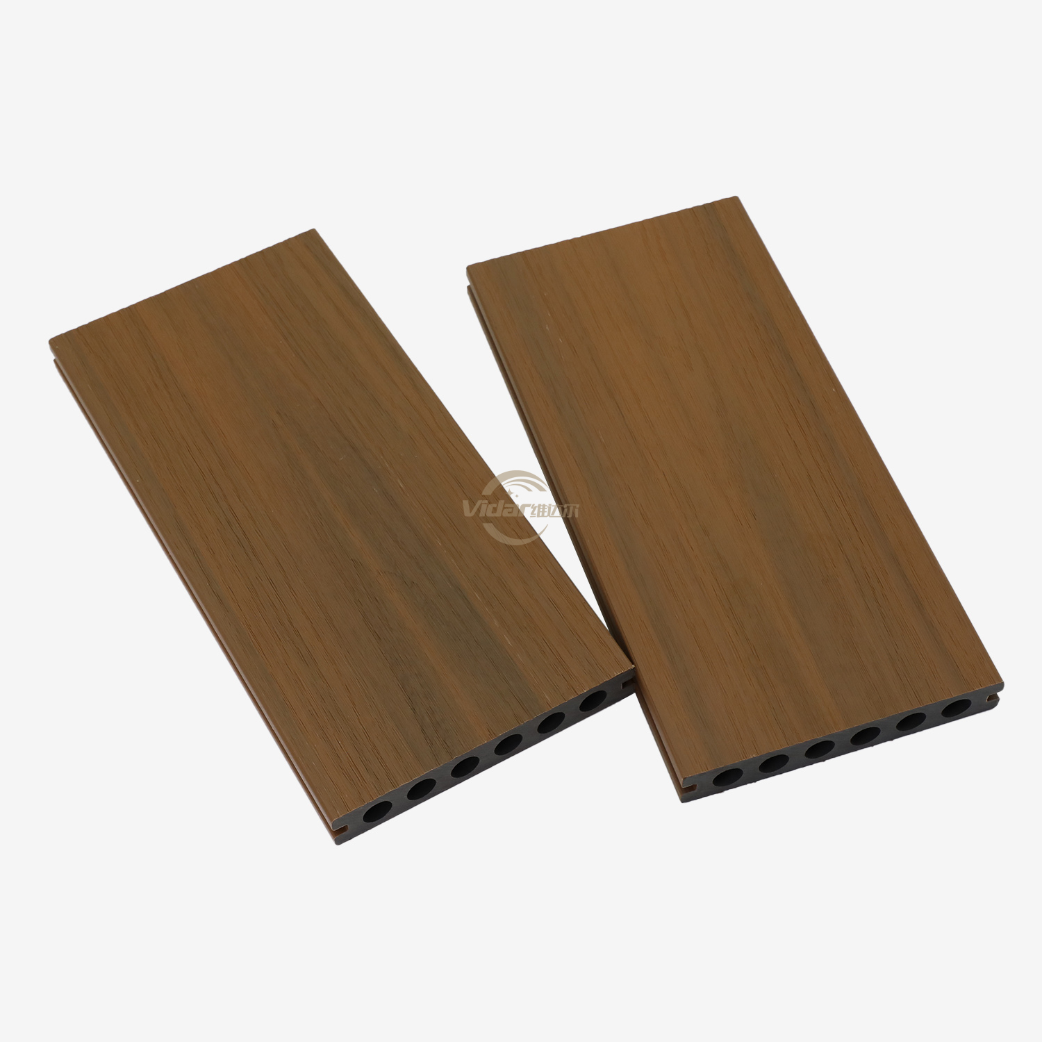 Deck externo wpc 143*22.5mm, à prova d'água, co-extrusão de grãos de madeira, deck composto de cor mista para jardim