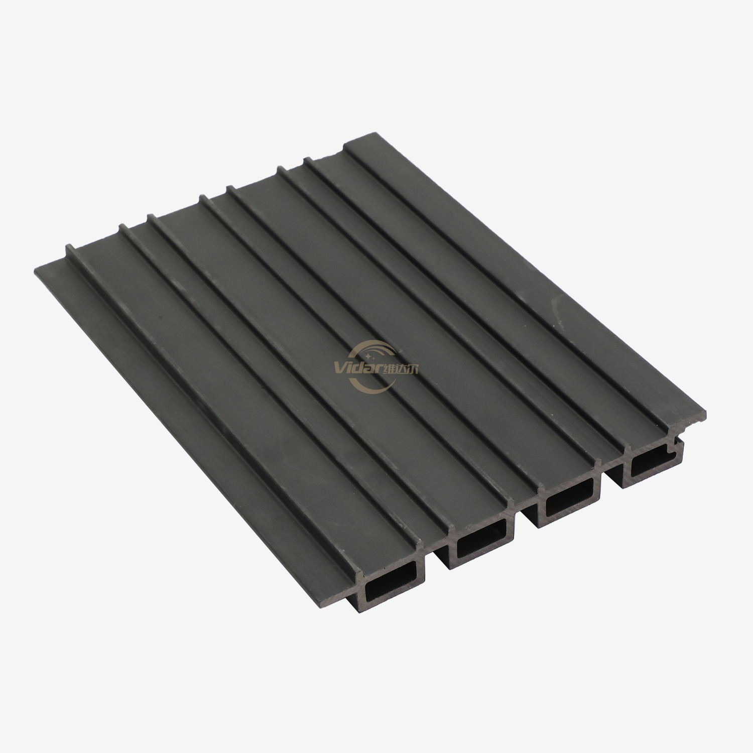 219x26mm cor preta Co-extrusão Grão de madeira Revestimento externo Revestimento de madeira externa Plástico Composto Decoração Revestimento de cores mistas Painéis de parede WPC