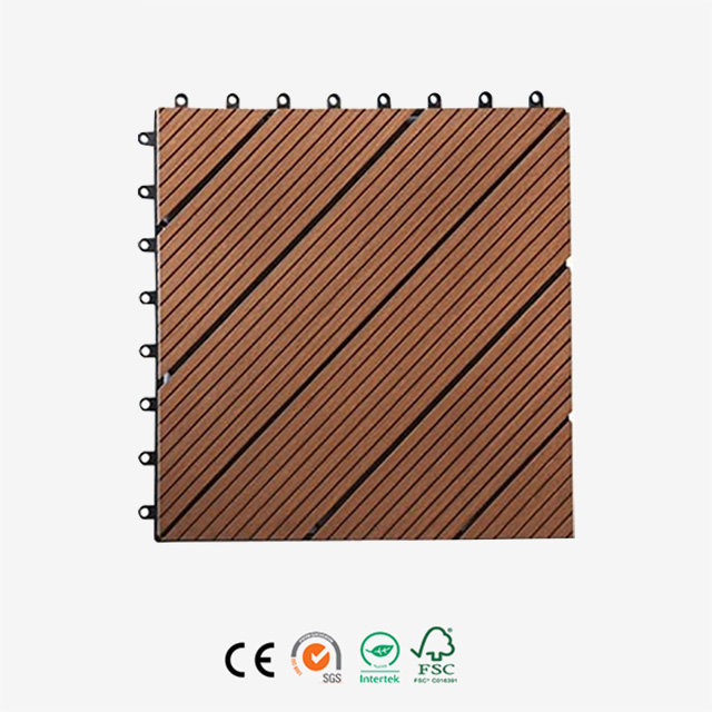 300x300mm Fácil instalação DIY Decking / WPC DIY Decking Tiles