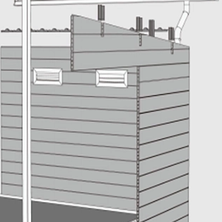 Qual é o galpão externo mais durável?